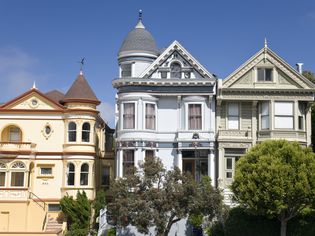 三位光画Victorian家联线 旧金山街